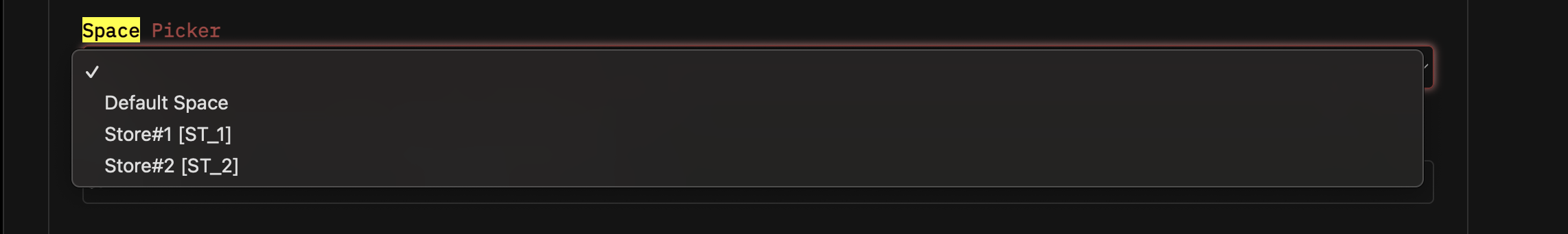 Space Picker